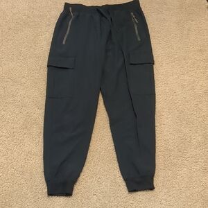 Men's Black Cargo Jogger Pants